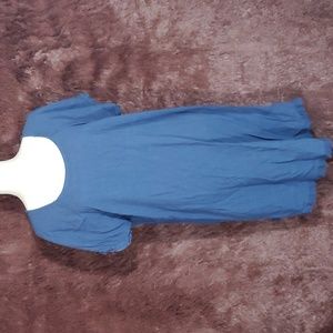 Ally Oops Raw Hem Linen Blend Shirt Dress NWT